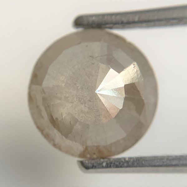 2.15 Ct Grey Round Shape Rose cut Loose Natural Diamonds, 8.51 mm x 3.60 mm Rose cut Round Shape Natural Loose Diamond low price SJ9058