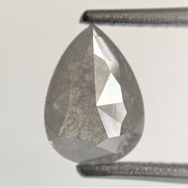 1.62 Ct Pear Cut Loose Natural Diamond Gray salt and pepper 9.29 mm x 6.66 mm x 2.92 mm Brilliant Cut Pear Shape Natural Diamond SJ93/07