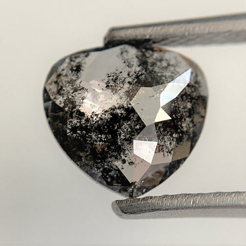1.10 Ct Fancy Grey Black Pear shape Natural Loose Diamond, 7.41 mm x 7.92 mm x 2.16 mm Pear Cut Superb Quality Diamond SJ93/48