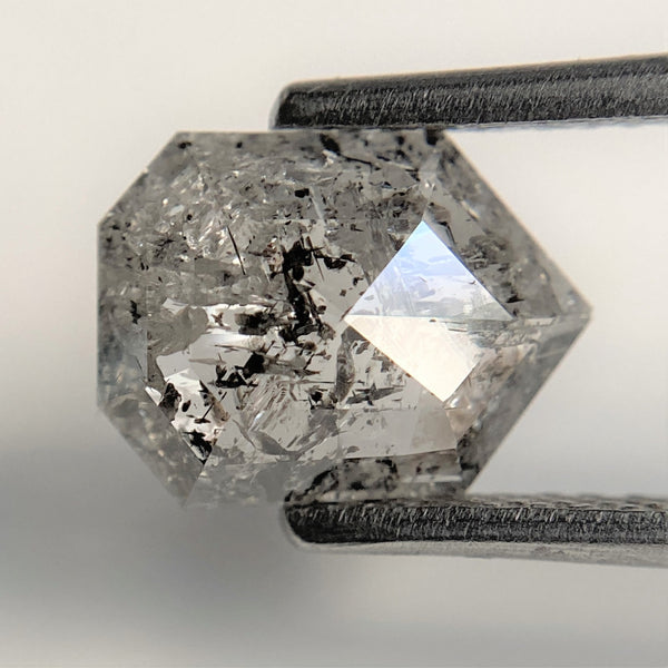 1.55 Ct Grey Black color Natural Pentagon Shape loose Diamond 9.18 mm x 6.86 mm x 2.41 mm Shield Diamond best for engagement ring SJ93/73