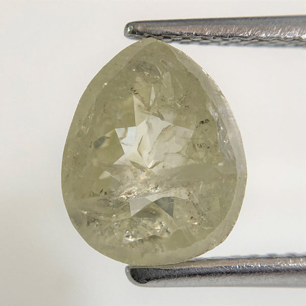 1.87 Ct Light Yellow Color Pear Cut Loose Natural Diamond 9.28 mm x 7.58 mm x 3.05 mm Excellent Diamond Use for Jewelry making SJ90/37