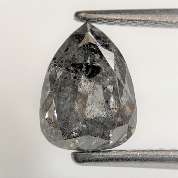 2.66 Ct Fancy Grey Black Pear shape Natural Loose Diamond, 8.84 mm x 6.63 mm x 5.15 mm Pear Cut Superb Quality Diamond SJ90/40