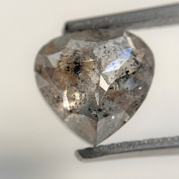 2.08 Ct Fancy Grey Black Pear shape Natural Loose Diamond, 7.47 mm x 7.72 mm x 4.07 mm Pear Cut Superb Quality Diamond SJ90/45