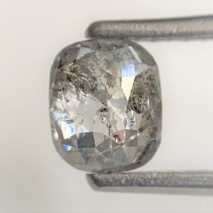 1.10 Ct Oval Shape Grey Black Color Natural Loose Diamond 6.31 mm x 5.32 mm x 3.20 mm Oval Shape Rose Cut Natural  Loose Diamond, SJ94/24