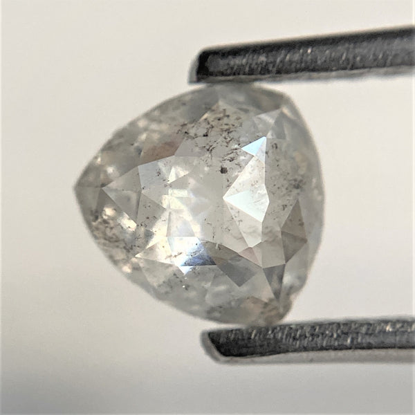 0.88 Carat 6.07 mm x 6.21 mm x 2.63 mm Natural Fancy Grey color Triangle Shape loose Diamond, Polished Diamond best for engagement  SJ94/34