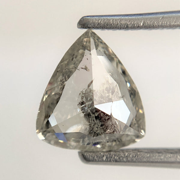 1.15 Ct Triangle Shape White Natural Loose Diamond, 8.19 mm x 7.34 mm x 2.64 mm Triangle Shape Rose Cut Diamond SJ93/43