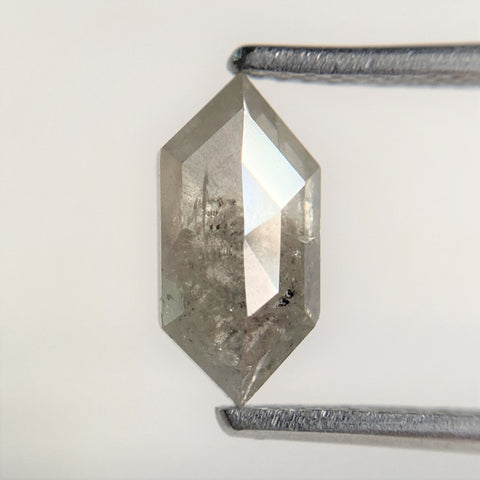 1.52 Ct Hexagon Shape Grey Color Natural Loose Diamond, 10.18 mm x 4.98 mm x 3.04 mm Natural Geometric Loose Diamond SJ93/57