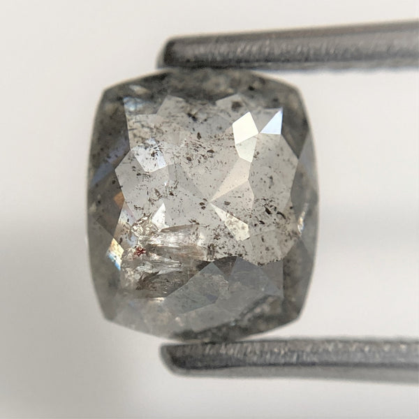 1.52 Ct Oval Shape Salt and Pepper Natural Loose Diamond 7.33 mm x 6.28 mm x 3.33 mm Oval Shape Rose Cut Natural Loose Diamond SJ93/61