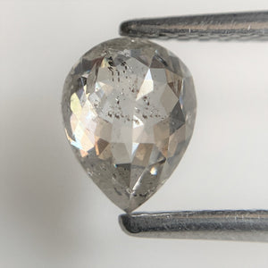 0.97 Ct Natural Loose Beautiful Pear shape Rustic Diamond, 6.99 mm x 5.41 mm x 3.11 mm Pear cut loose diamond SJ94/56