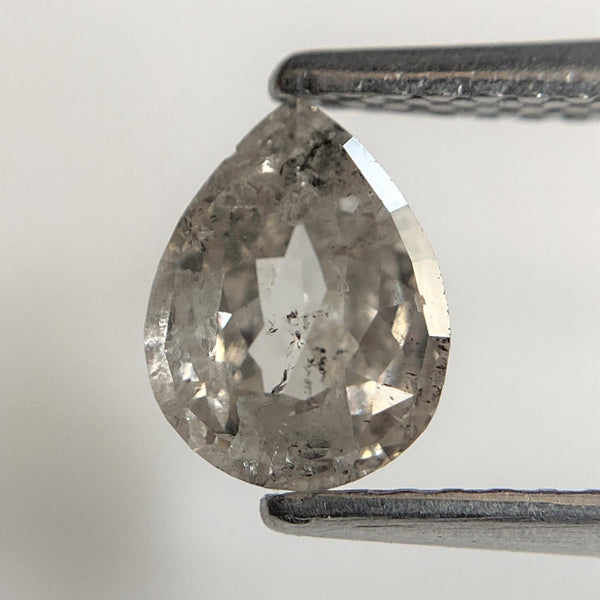 0.97 Ct Natural Loose Beautiful Pear shape Rustic Diamond, 6.99 mm x 5.41 mm x 3.11 mm Pear cut loose diamond SJ94/56