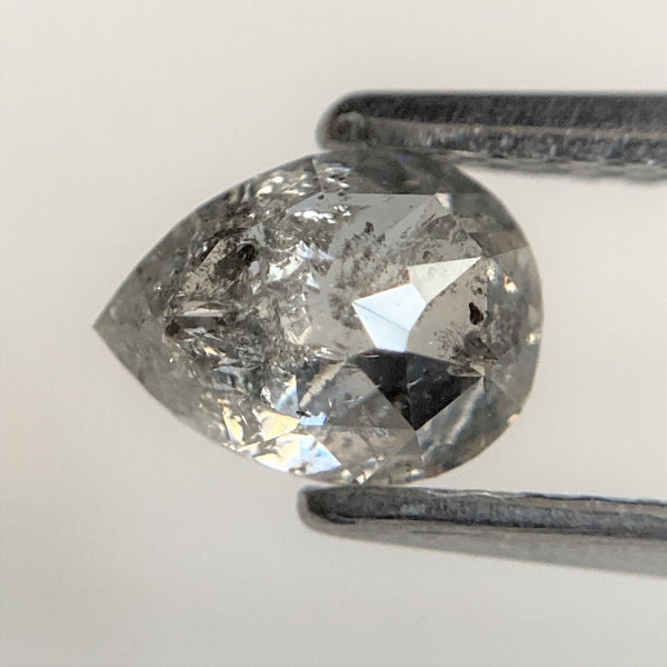 0.89 Ct Natural Loose Diamond Fancy Grey Color Pear Shape, 6.46 mm x 4.80 mm x 3.36 mm Excellent Natural Loose Diamond for Jewellery SJ94/62