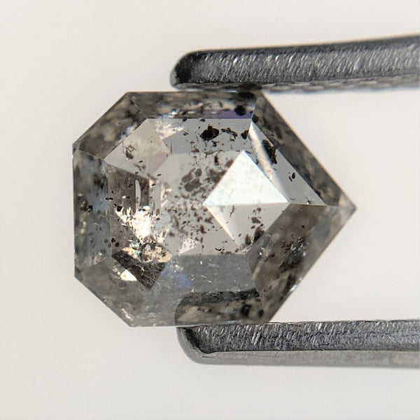 0.83 Ct Grey Black color Natural Pentagon Shape loose Diamond 6.62 mm x 5.43 mm x 2.58 mm Shield Diamond best for engagement ring SJ93/71