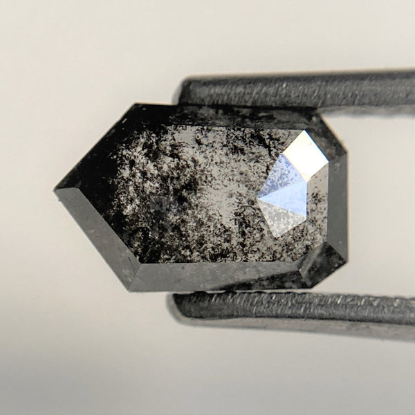 1.20 Ct Grey Black color Natural Pentagon Shape loose Diamond 7.65 mm x 4.94 mm x 2.87 mm Shield Diamond best for engagement ring SJ93/72