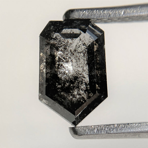 1.20 Ct Grey Black color Natural Pentagon Shape loose Diamond 7.65 mm x 4.94 mm x 2.87 mm Shield Diamond best for engagement ring SJ93/72