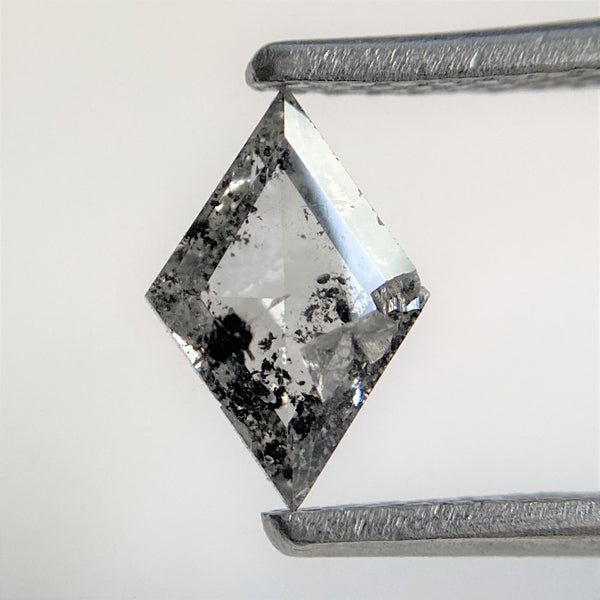 0.66 Ct Kite shape Natural Loose Diamond Black Salt and Pepper, 8.07 mm x 5.49 mm x 2.45 mm Fancy Black Kite Shape Loose Diamond SJ94/67