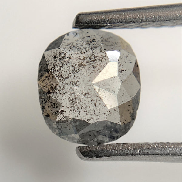 0.74 Ct Oval Cut Fancy Gray Color Natural Loose Diamond, 6.79 mm x 6.00 mm x 2.14 mm Grey Oval Shape Rose Cut Natural Loose Diamond SJ94/71