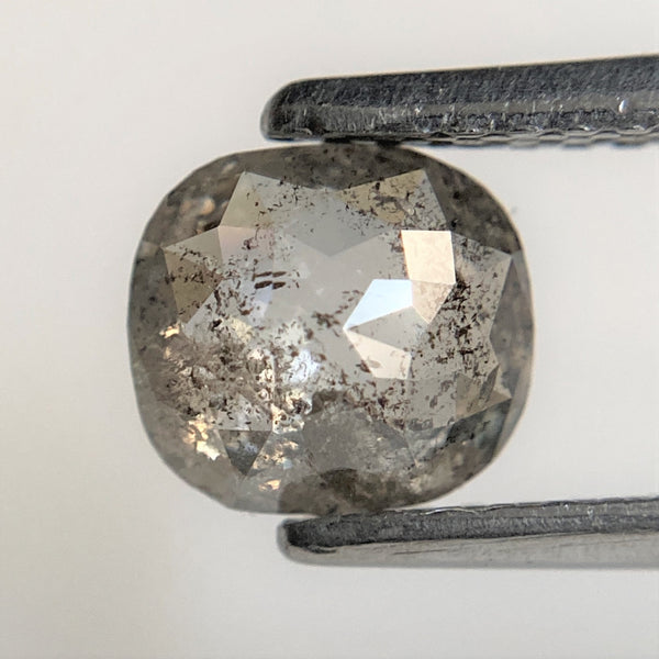 0.76 Natural Loose Diamond Oval Shape Fancy Gray Color 6.10 mm x 5.53 mm x 2.31 mm, Oval Shape Rose Cut Natural Faceted Diamond SJ94/77
