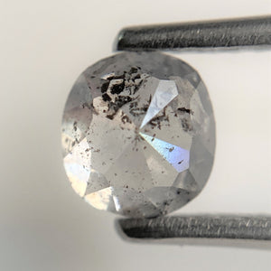 0.99 Ct Oval Shape Fancy Gray Natural Loose Diamond 5.63 mm x 5.25 mm x 3.73 mm Grey Oval Shape Rose Cut Natural Loose Diamond SJ94/81