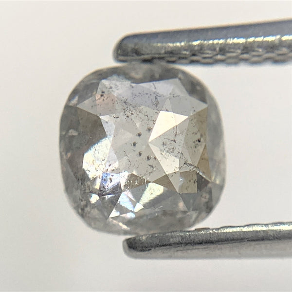 0.78 Ct Cushion Shape Fancy Grey Color Natural Loose Diamond 5.67 mm x 5.47 mm x 2.66 mm, Rose Cut Natural Faceted Loose Diamond SJ94/83