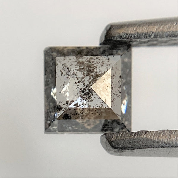 0.51 Ct Square Shape Salt and Pepper Natural Loose Diamond Pair, 3.62 mm x 3.55 mm x 1.77 mm Natural Loose Diamond SJ02/26
