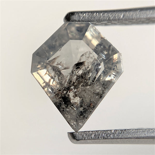 0.76 Ct Natural light Gray Color Geometry shape 8.02 mm x 6.75 mm x 2.05 mm size Natural Loose diamond, fancy Shape Loose Diamond SJ94/44