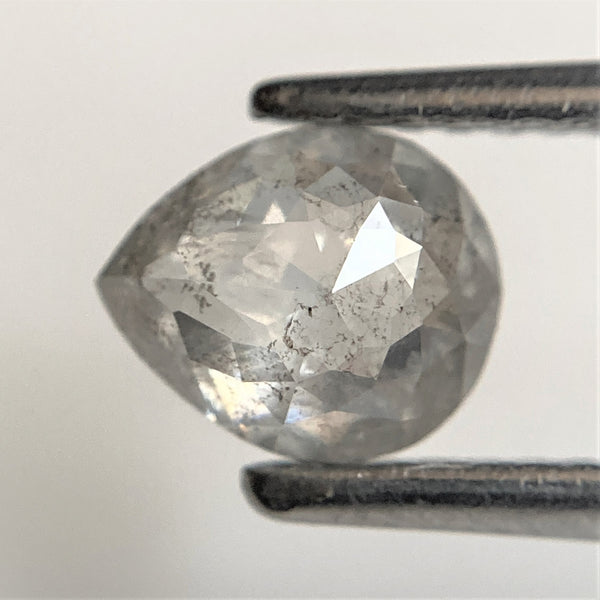 0.86 Ct Natural Loose Beautiful Pear shape Rustic Diamond, 6.60 mm x 5.46 mm x 2.76 mm Pear cut loose diamond SJ94/58