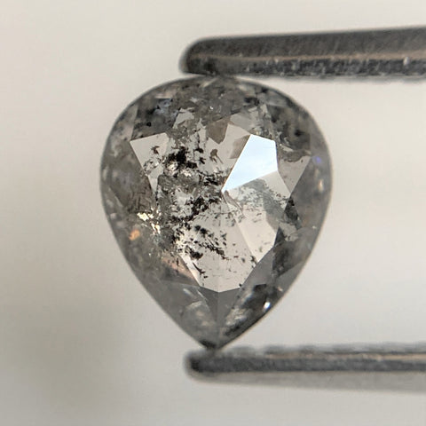 0.85 Ct Natural Loose Beautiful Pear shape Rustic Diamond, 6.54 mm x 5.51 mm x 2.80 mm Pear cut loose diamond SJ94/59