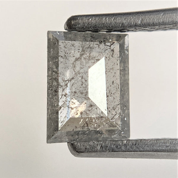 1.22 Ct Dark Grey Natural Rectangle Shape Pair Diamond, 6.32 mm x 4.74 mm x 1.85 mm Polished Diamond best for engagement  SJ94/63