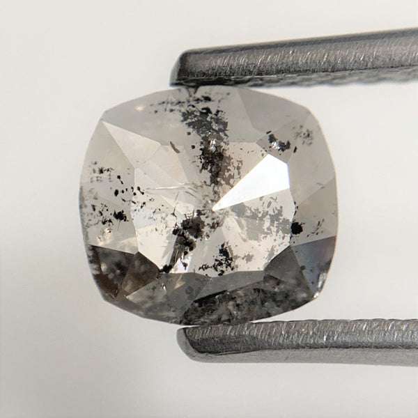 0.77 Ct Oval Shape Grey Black Color Natural Loose Diamond 6.41 mm x 5.95 mm x 1.97 mm Oval Shape Rose Cut Natural  Loose Diamond, SJ94/70