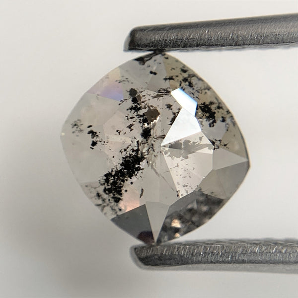 0.77 Ct Oval Shape Grey Black Color Natural Loose Diamond 6.41 mm x 5.95 mm x 1.97 mm Oval Shape Rose Cut Natural  Loose Diamond, SJ94/70
