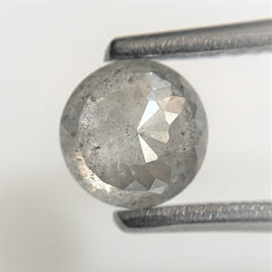 0.90 Ct Natural Loose Diamond Round Rose Cut Black Grey Color 5.62 mm x 2.95 mm Round Shape Rose Cut Natural Diamond  SJ94/87