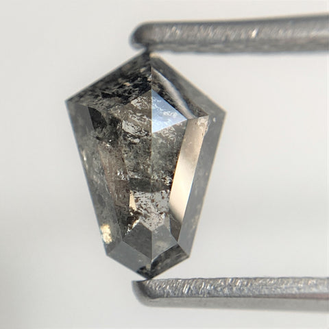 1.05 Ct Grey Natural Shield Shape Natural Loose Diamond, 7.97 mm x 5.53 mm x 3.36 mm Shield Shape Loose Diamond best for rings SJ95/01