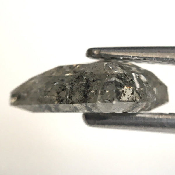 1.58 Ct Natural loose diamond Kite Shape Salt and Pepper, 10.00 mm x 7.79 mm x 3.27 mm Gray color Kite shape natural diamond, SJ76-157