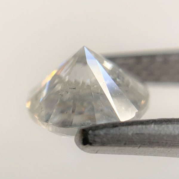 1.29 Ct Salt and Pepper Brilliant Cut Natural Diamond, 6.55 mm x 4.47 mm Grey & Black Loose Diamonds, Natural Loose Diamond SJ99-07