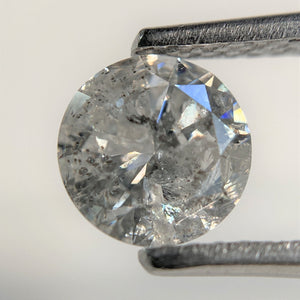 1.06 Ct Natural Fancy Grey Round Brilliant Cut Diamond, 6.31 mm x 3.99 mm Natural Loose Diamond, Natural Loose Brilliant Cut Diamond SJ99-38