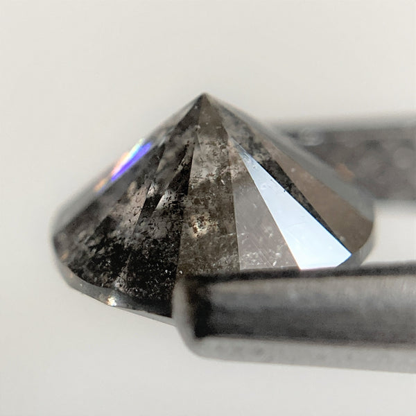 1.05 Ct Natural Fancy Grey Round Brilliant Cut Diamond, 6.28 mm x 3.94 mm Natural Loose Diamond, Natural Loose Brilliant Cut Diamond SJ99-42