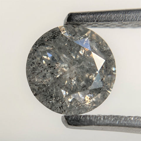 0.91 Ct Natural loose diamond 6.14 mm x 3.81 mm gray round brilliant cut diamond best for engagement & wedding rings SJ97-17