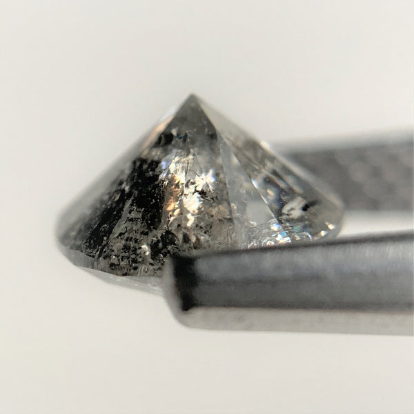1.07 Ct 6.34 mm x 4.06 mm Natural Fancy Gray Diamond Round Gray Color Loose Diamonds, Natural Diamond Loose Brilliant Cut Diamond SJ97-26