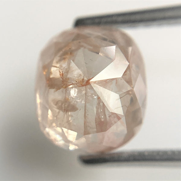 3.18 Ct Oval Shape natural loose diamond salt and pepper, 8.18 mm x 7.23 mm x 5.40 mm Oval shape natural diamond SJ88-17