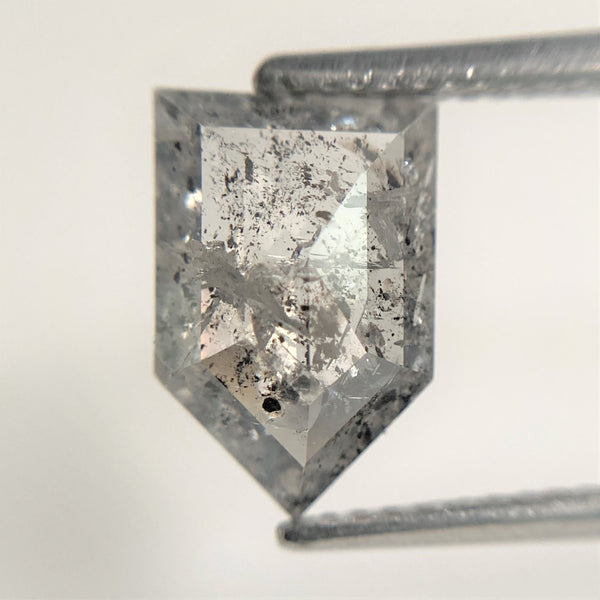 2.04 CT Grey Color Geometric shape Loose Diamond 10.72 mm x 7.06 mm x 2.90 mm Pentagon Cut Diamond Use for Jewelry SJ88-62