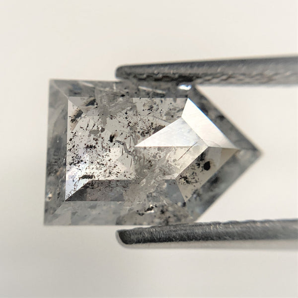 2.04 CT Grey Color Geometric shape Loose Diamond 10.72 mm x 7.06 mm x 2.90 mm Pentagon Cut Diamond Use for Jewelry SJ88-62