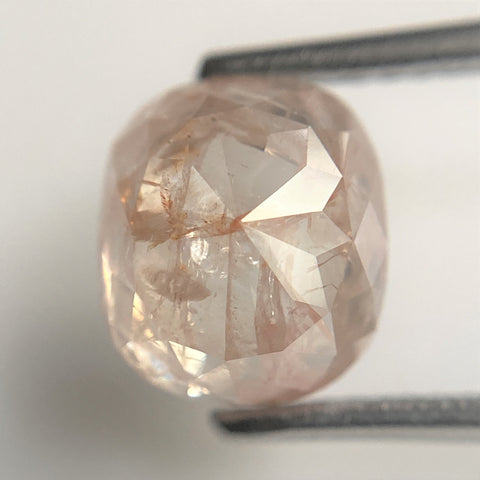 3.18 Ct Oval Shape natural loose diamond salt and pepper, 8.18 mm x 7.23 mm x 5.40 mm Oval shape natural diamond SJ88-17