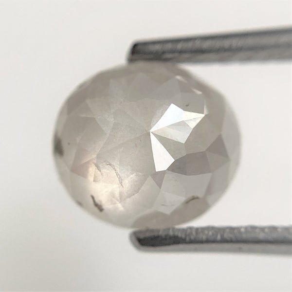 1.83 Ct Oval Shape Gray Natural Loose Diamond 7.82 mm x 7.00 mm x 3.73 mm Oval Shape Rose Cut Natural Loose Diamond SJ88-26