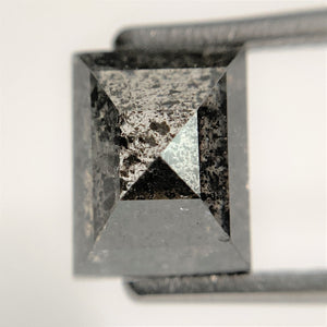 3.16 Ct Gray Rectangle shape Salt and Pepper Natural Loose Diamond, 7.94 mm x 6.31 mm x 5.60 mm natural loose diamond for jewellery SJ88-66