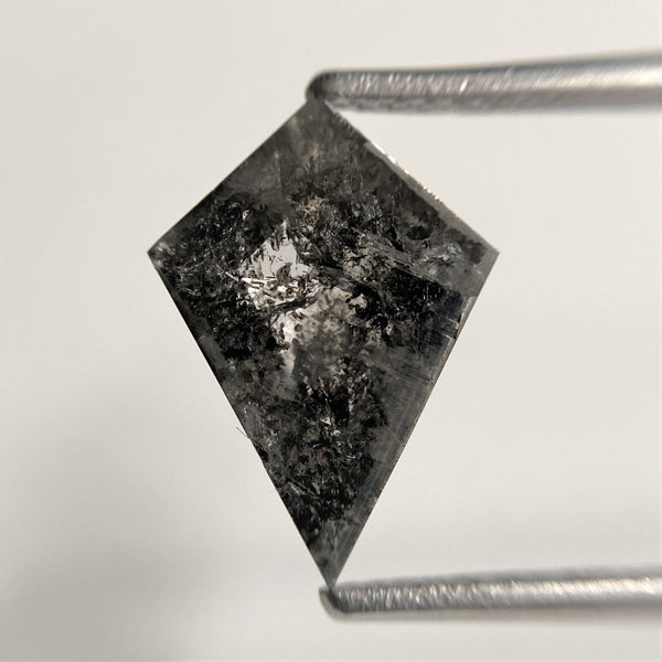 1.72 Ct Natural loose diamond Kite Shape Salt and Pepper, 13.09 x 9.48 x 2.37 mm, Kite shape natural diamond, SJ101-07