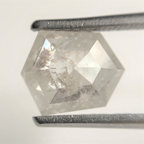 1.78 Ct Hexagon Shape Grey Color Natural Loose Diamond, 8.63 mm x 6.90 mm x 3.33 mm Natural Geometric Loose Diamond SJ88-67