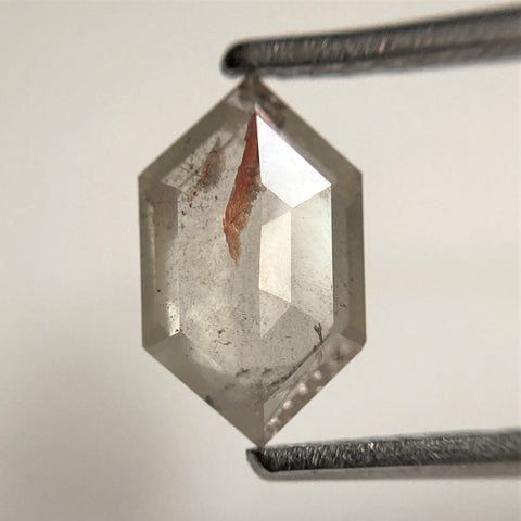 1.59 Ct Hexagon shape fancy color natural loose diamond, 9.76 mm x 5.96 mm x 3.02 mm Hexagonal natural diamond SJ101-28