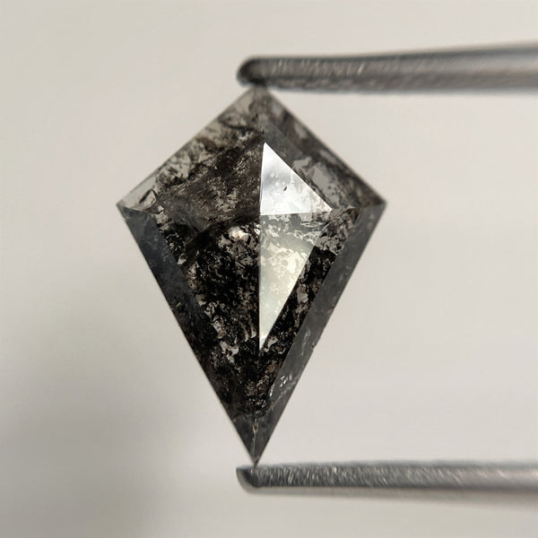 1.72 Ct Natural loose diamond Kite Shape Salt and Pepper, 13.09 x 9.48 x 2.37 mm, Kite shape natural diamond, SJ101-07