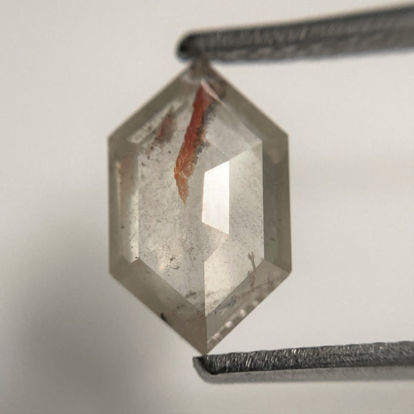1.59 Ct Hexagon shape fancy color natural loose diamond, 9.76 mm x 5.96 mm x 3.02 mm Hexagonal natural diamond SJ101-28