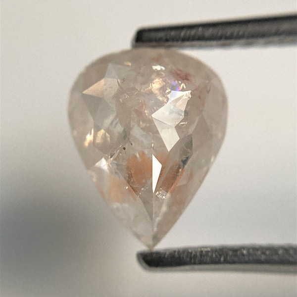 1.55 Ct Pear Shape natural loose diamond, Fancy color Pear, 8.67 mm x 6.89 mm x 3.49 mm, Pear shape natural diamond SJ101-52